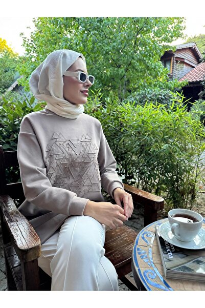 Moodbasic Embroidered Stone-Set Tencel Tunic