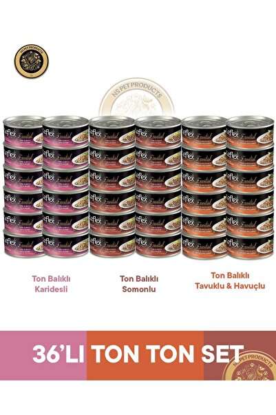 Reflex Plus Essential Ton Balıklı-Karışık Ton Ton Set - 36x70 gr
