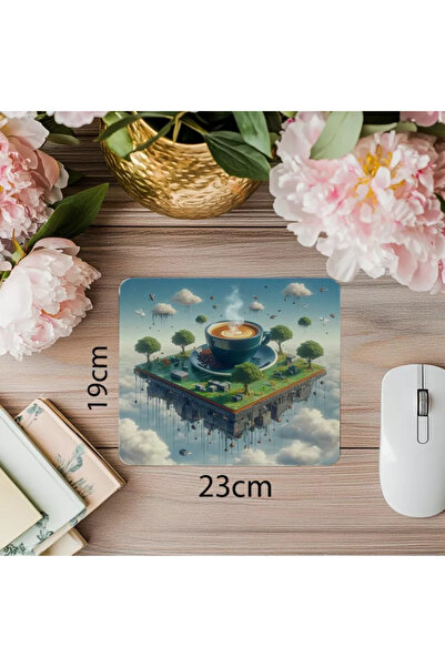 Wisdom Rain لوحة ماوس إيسبرو فوكس كواد آيلاند - 19 × 23 سم 2 مم مستطيلة مطبوع...