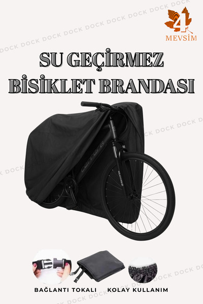 Dock SİYAH BİSİKLET BRANDASI ( 4 MEVSİM KULLANIM )