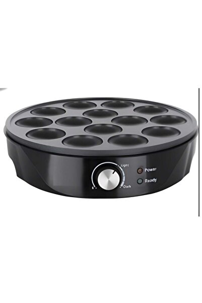 Denx Multi-Function Electric Mini Pancake and Cake Maker with Adjustable Temperature Control - Black