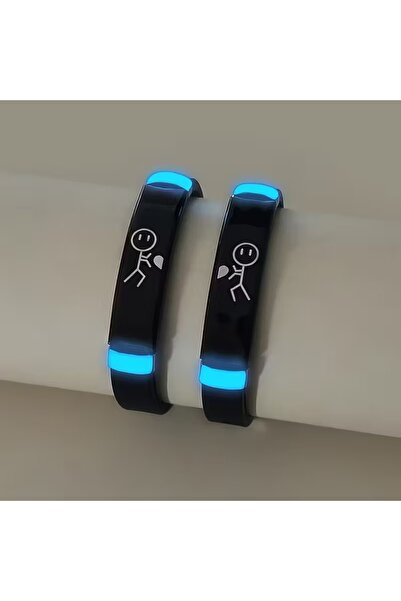 Redhead Kenarları Parlayan Çift Sevgili Bileklik