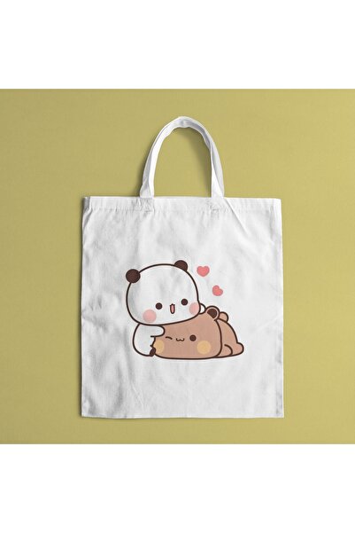 FenerciHediyelik Cute Bears Printed Shoulder Bag