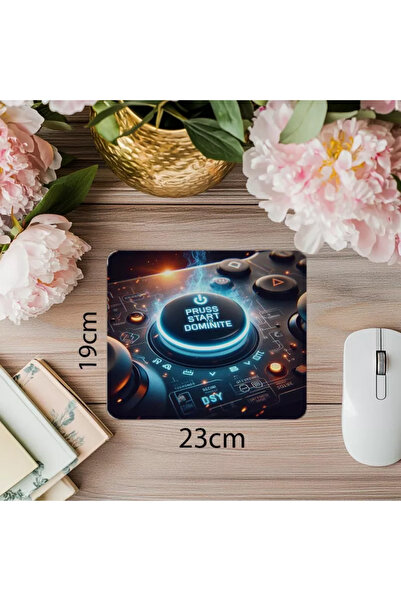 Wisdom Rain لوحة ماوس مصممة للسيطرة على الألعاب - لوحة ماوس مستطيلة مطبوعة مستوردة مقاس 19 × 23 سم 2 مم