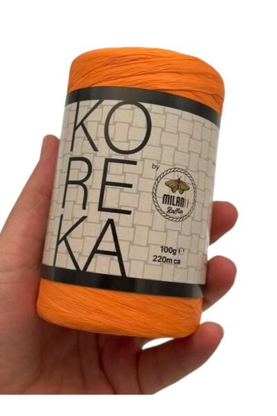 angel çanta aksesuar Koreka Rafia culoare portocalie