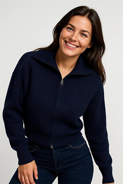 WeShaya Pulover tricotat cu fermoar Laci