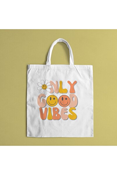 FenerciHediyelik Only Good Vibes Printed Shoulder Bag