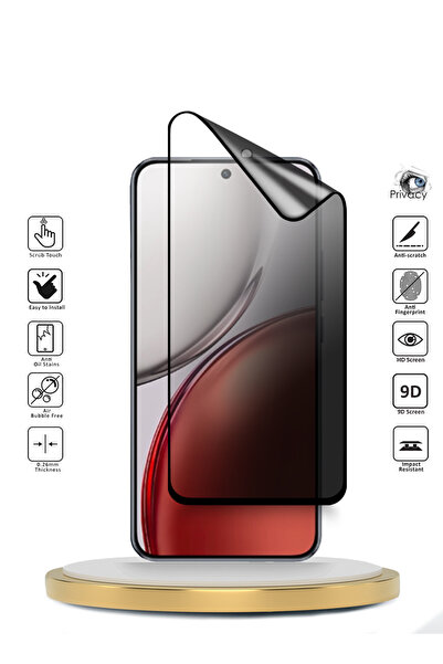 Wtech Honor X9d 5G 2025 Nano Ceramic Privacy Full Glue Full Cover Matte Flexible Clear/Black