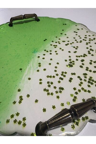 Pelince Colorful Epoxy Presentation and Serving Tray Series (Decorative - 25 cm)