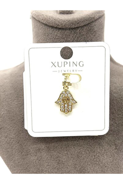 XUPING JEWELRY Fatma Ana Eli Kolye Ucu (14k Gold 1,4x1,2cm)