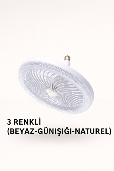 Helios HS-8005 3 RENKLİ LED AVİZE FAN 40W