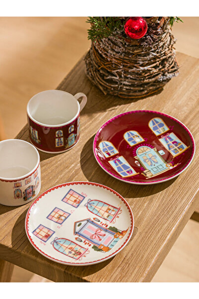 LC Waikiki 2-Person Porcelain Coffee Cup Set 90 ml (W5)