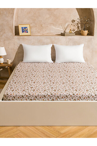 LC Waikiki ملاءة سرير مزدوجة مرنة بنقشة الزهور للموسم الجديد