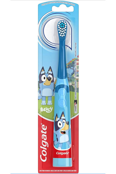 Colgate Kids Bluey Pilli Diş Fırçası – Ekstra Yumuşak Kıl Uçlu, AA Pil Dahil ...