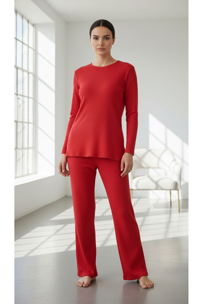 trendlina Knitwear Camisole Double Set