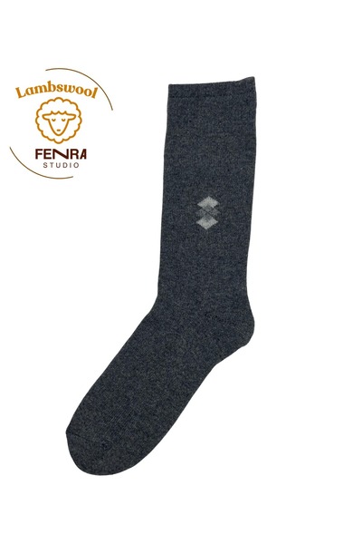 FENRA STUDIO Men's Winter Thermal Wool Lambswool Full Terry Warm Smoked Outdo...