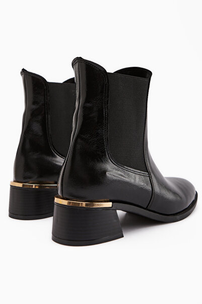 Limoya Γυναικείες μπότες με τακούνι Verna Μαύρες ελαστικές