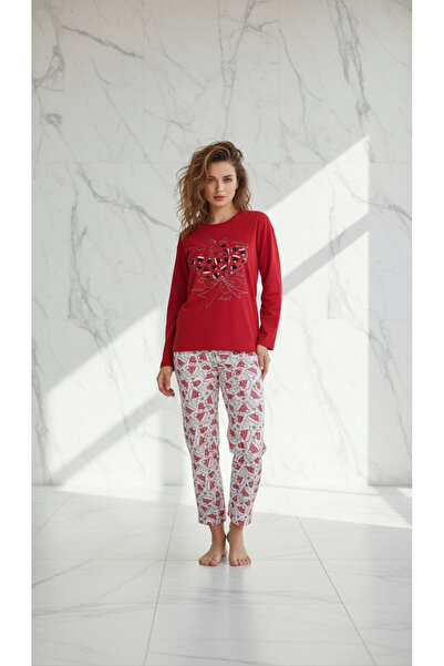 trendlina Cotton Winter Double Pajama Set