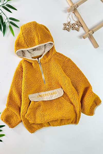 Minigimin Cicileri Hanorac unisex pentru copii din fleece cu detaliu de buzun...