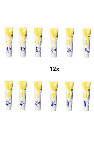 Nair Nair Hair Removal Cream with Lemon Scent, 12 pieces
