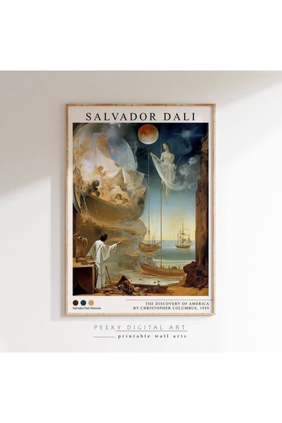 NinaStore Dali, Salvador Dali, Büyük Duvar Sanatı, Gerçeküstü Resim, Ünlü San...