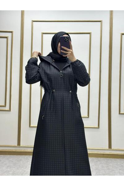 NİLNUR MODA Trenci SAMIRA KAPITONE KA cu glugă ERMUARLI