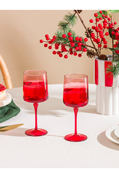 LC Waikiki Vizyon New Season Glass Footed Water Glass Set of 2 430 ml