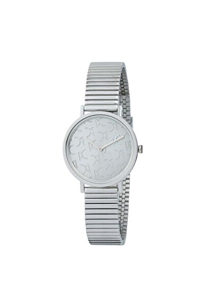Pierre Cardin Women's Silver Stainless Steel Watch, Gray Dial | Cbv.1514
