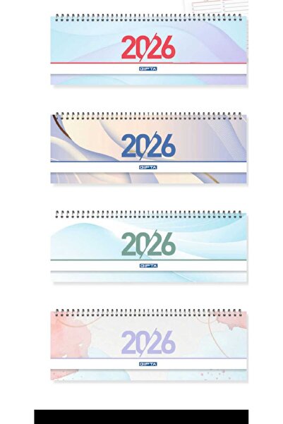 Gıpta 2026 HAFTALIK MASA TAKVİMİ 12X33 504-BTK(4LÜ SET)