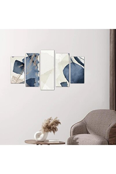 Generic لوحه جداريه مودرن فن تجريدي - ٢٤٥٣٥ - مقسمه خمسة قطع متدرجه - 1