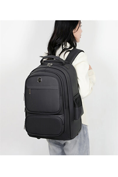 Generic Large Capacity Travel Business Backpack with Wheels and Lightweight Computer Bag for Students
