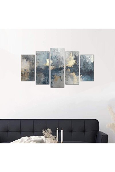 Generic لوحه جداريه مودرن فن تجريدي - ٢٤٥٢٦ - مقسمه خمسة قطع متدرجه - 1