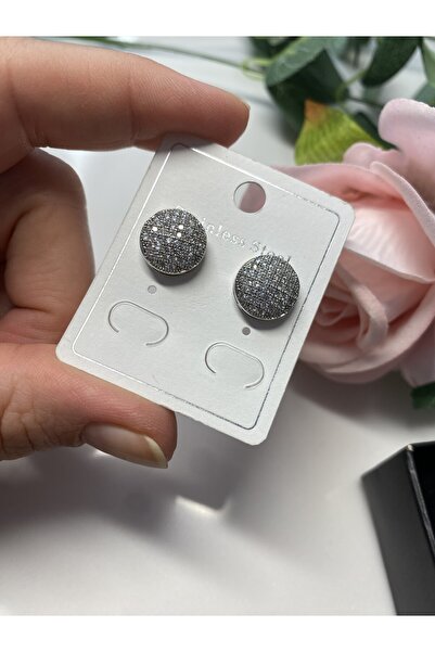 staınless steel Çelik Küpe Silver