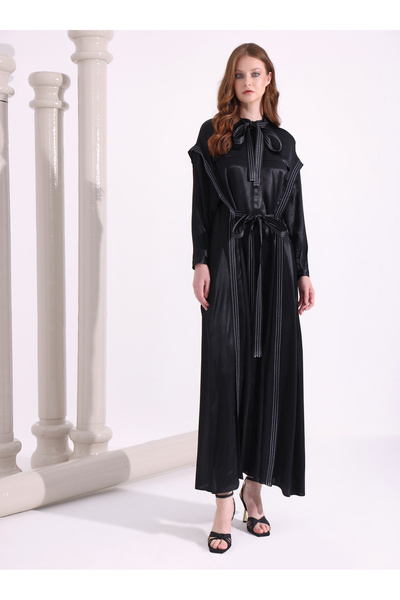 Store Wf Denim Stitched Dress