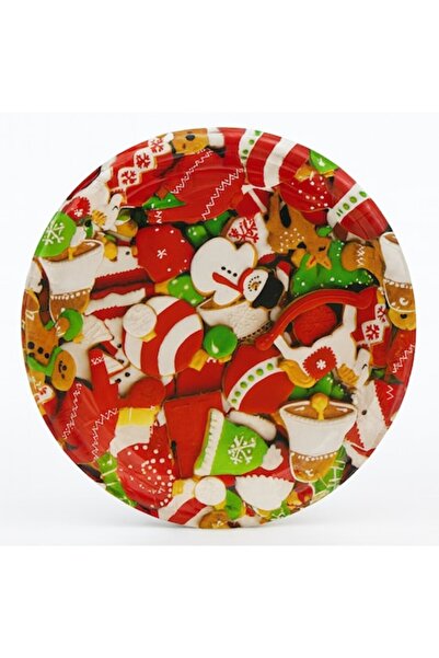 OEM Tava de servire/decorativa cu model de Craciun, Plastic Gros si Rezistent...