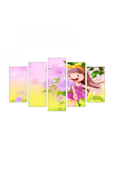 Generic Kids5 wall panel for children's rooms - divided into five graduated pieces - 1