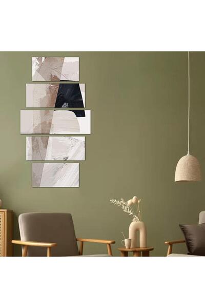 Generic Modern Abstract Art Wall Panel - 24086 - Divided into five graduated pieces - 1