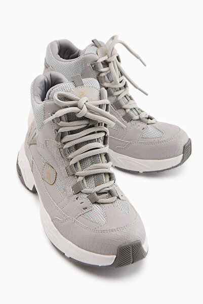 Limoya Nency Gray Lace-Up Women's Sports Boots