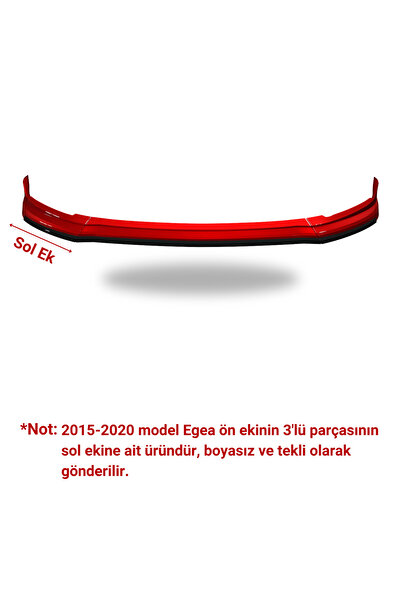 TUNİNG Fiat Egea 2015-2020 Uyumlu Ön Tampon Eki Boyasız Tekli Parça (Sol Ek)