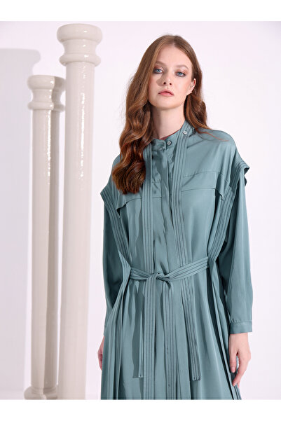 Store Wf Denim Stitched Dress