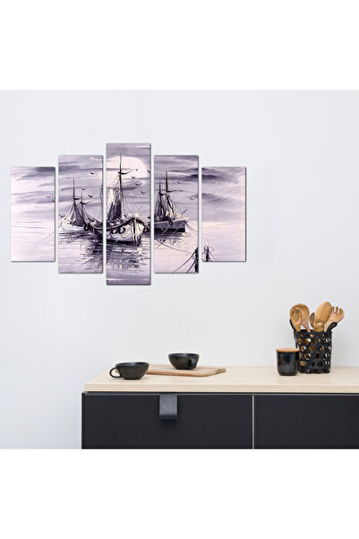 Generic Wall panel - Classic ship - 681 - divided into five graduated pieces - 1