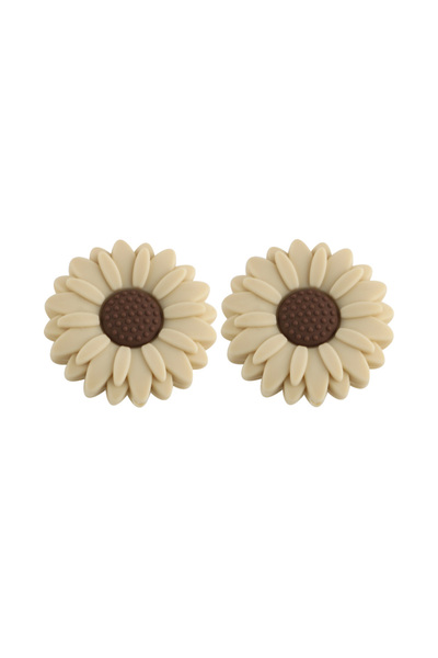 Choice24 10pcs x 30mm Navajo White Sunrony 10pcs 20/30MM New Flower Silicone ...