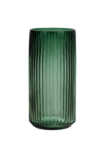 Generic Brand TIMEFOTO Flower Vase 9.7 inch Green Thickened Hand Blow Glass V...