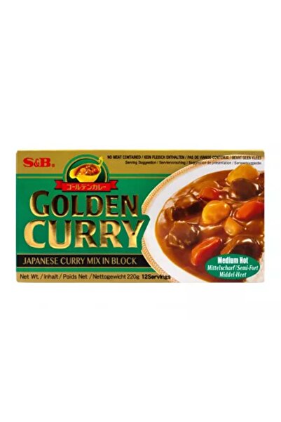 Top Ingrediente S&B Golden Curry Medium Hot 220g – Mix Japonez pentru Curry î...