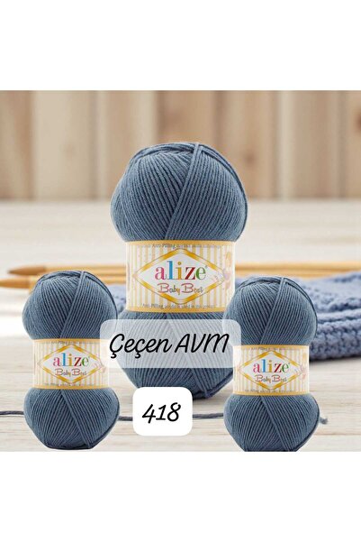 ÇEÇEN HOME (3 قطع) 418 خيط حياكة يدوي من بيبي بيست - سترة - قبعة - هوبي 240 م...