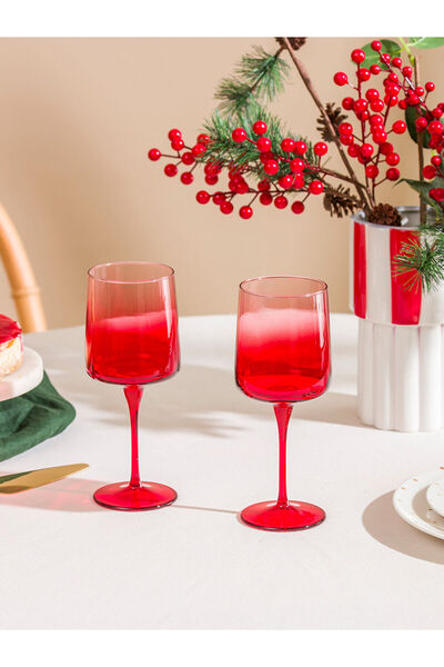 LC Waikiki Vizyon New Season Glass Footed Water Glass Set of 2 430 ml