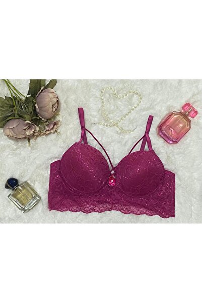 ECEM YILDIZ ÇAPRAZ ASKI SANTELLİ DOLGULU BALENLİ SÜTYEN