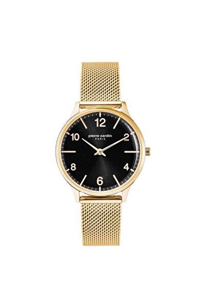 Pierre Cardin Women's Gold Watch, Black Dial | Pc902722f106