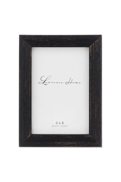 Generic Brand Lawrence Frames 4x6 Charlotte Weathered Black Wood Picture Frame