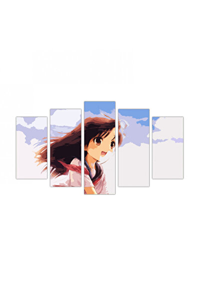 Generic Kids8 wall panel for children's rooms - divided into five graduated pieces - 1